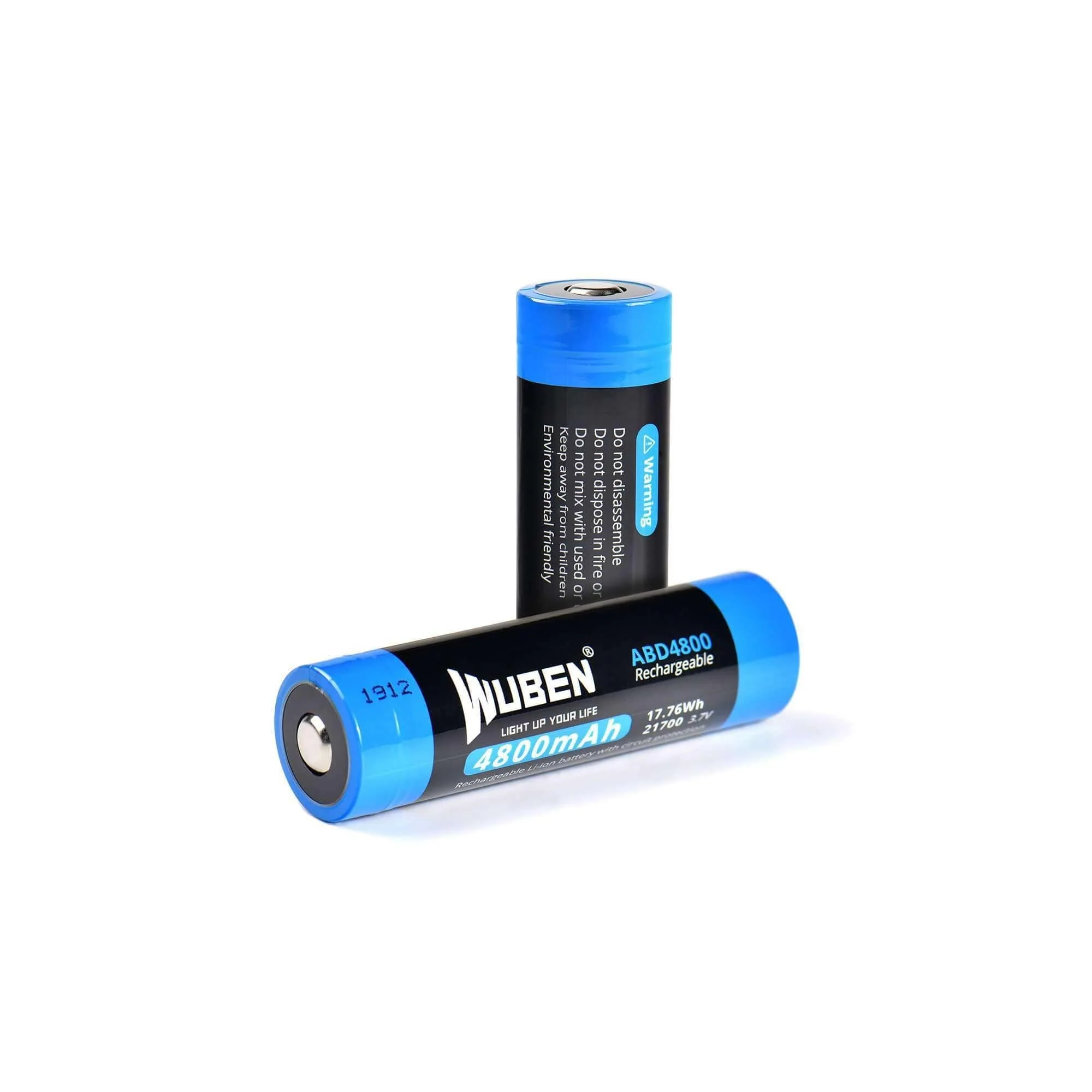ABD4800 Rechargeable 21700 Flashlight Battery - 4800mAh - Image 3
