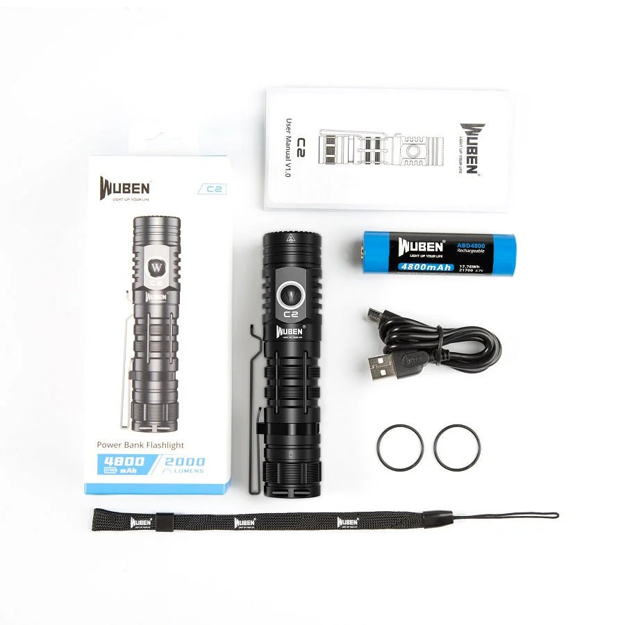 C2 2000 Lumen Power Bank Flashlight - Image 9