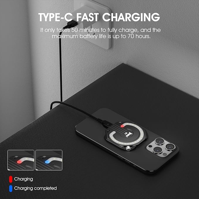 WUBEN E1 EDC Rechargeable Selfie Light Portable Ring Light - Image 10