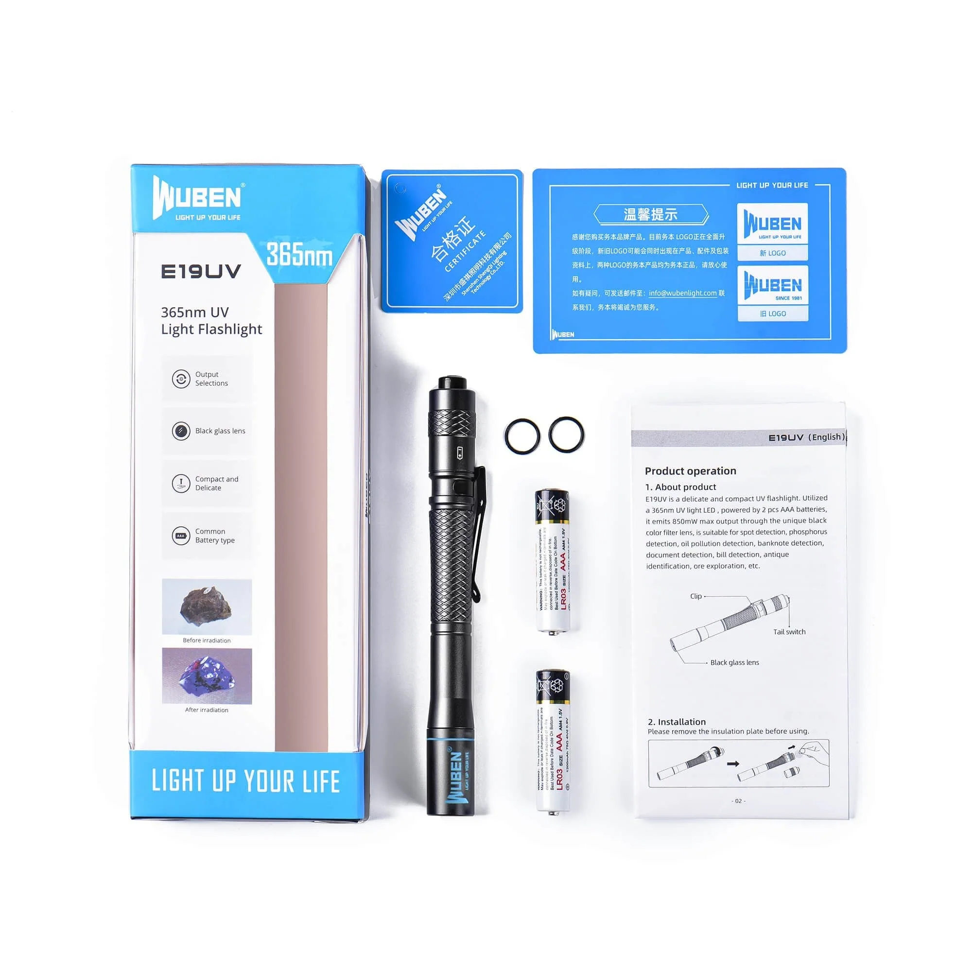 E19 365nm UV LED Pen Light - Image 14