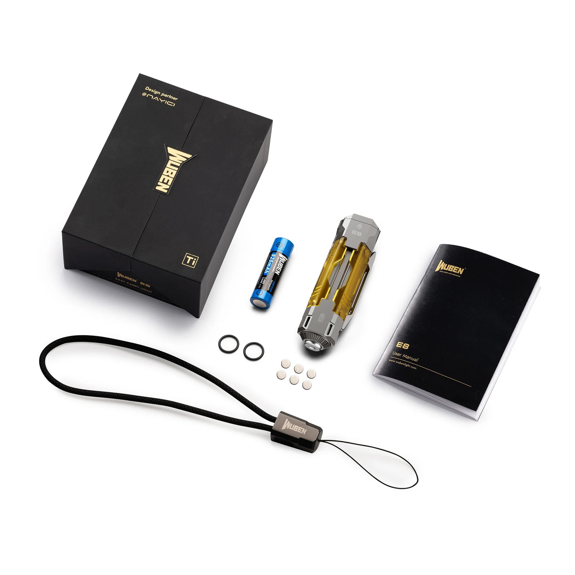 Wuben E8 Compact Magnetic Modular EDC Flashlight - Image 24