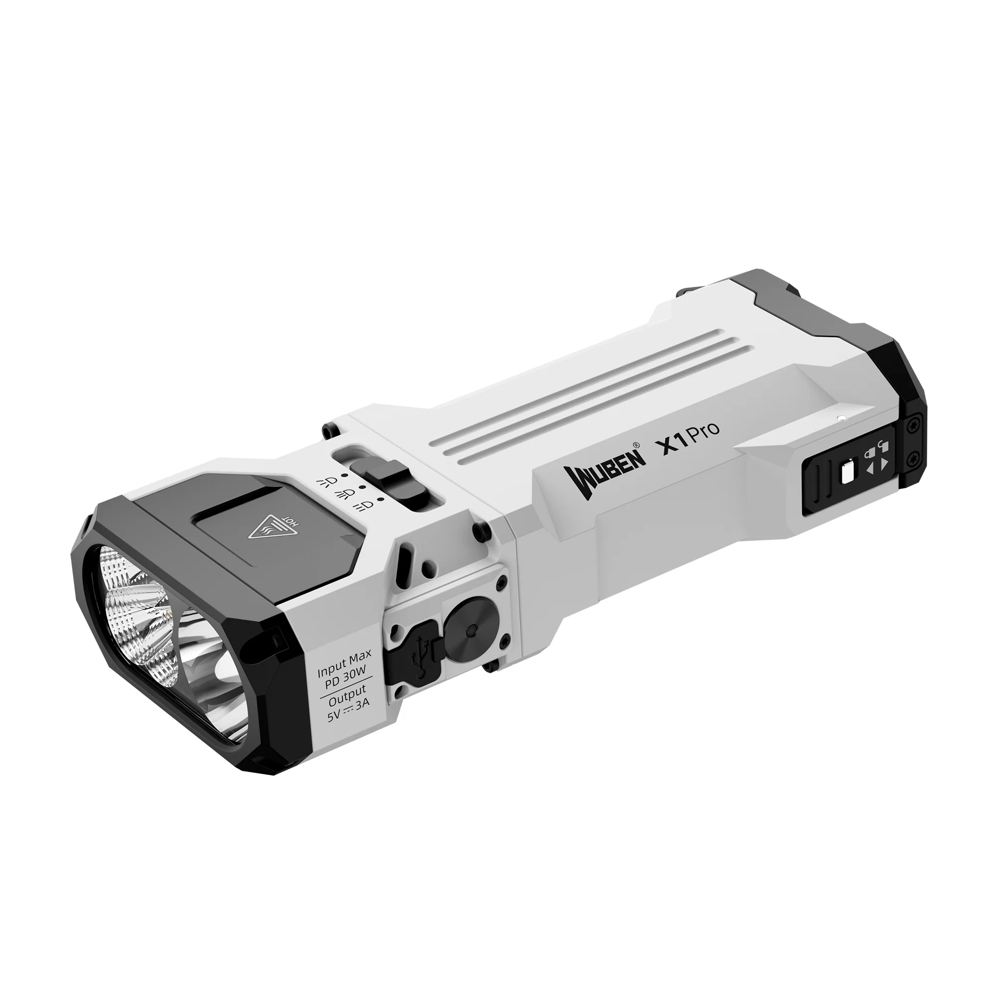 Wuben X1Pro 12300 Lumens Rechargeable Power Bank EDC Flashlight